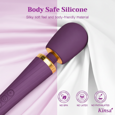 Kinsa Couples Cordless Wand Intimate Massager