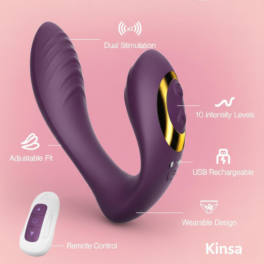 Kinsa Flexible Wearable Panty Vibration Toy