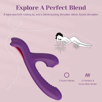 Kinsa Rabbit Vibrator with Suction & Vibration